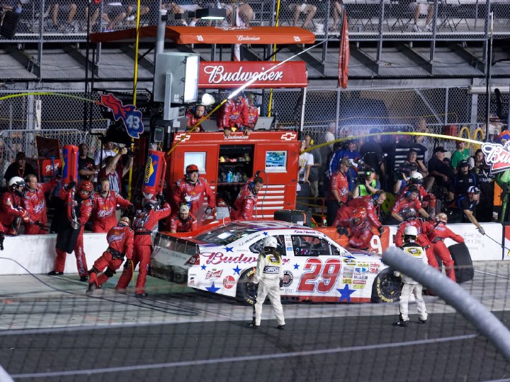 Daytona 2011, can you spot the guy from Walnut Cove? I am happy with this long shot from the stands. 